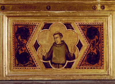 St. Francis of Assisi, from the Coronation of the Virgin Polyptych (middle right predella) by Ambrogio Bondone Giotto